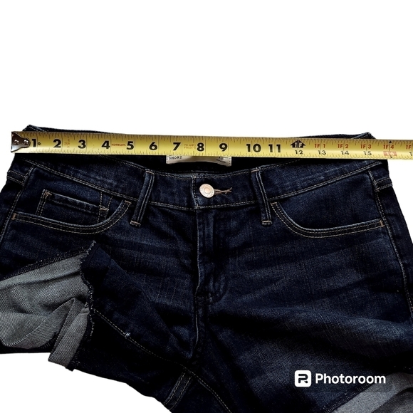 Abercrombie & Fitch Low Rise Denim Shorts sz 4 - Picture 4 of 7